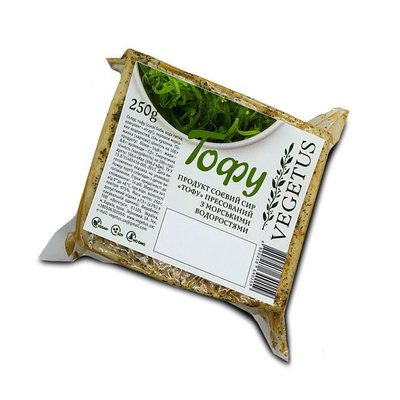 Тофу с водорослями, VEGETUS, 250 г фото