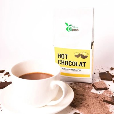 Гарячий шоколад на кокосовому молоці з кокосовим цукром, 150г, Bifood фото