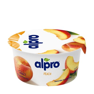 Продукт ферментированный соевый c персиком Alpro 150г фото