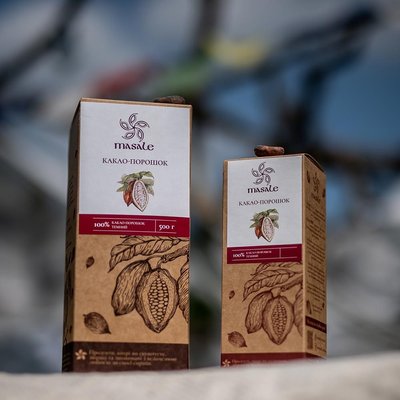 Какао-порошок темный Premium quality 22%, 500 г, Masale фото